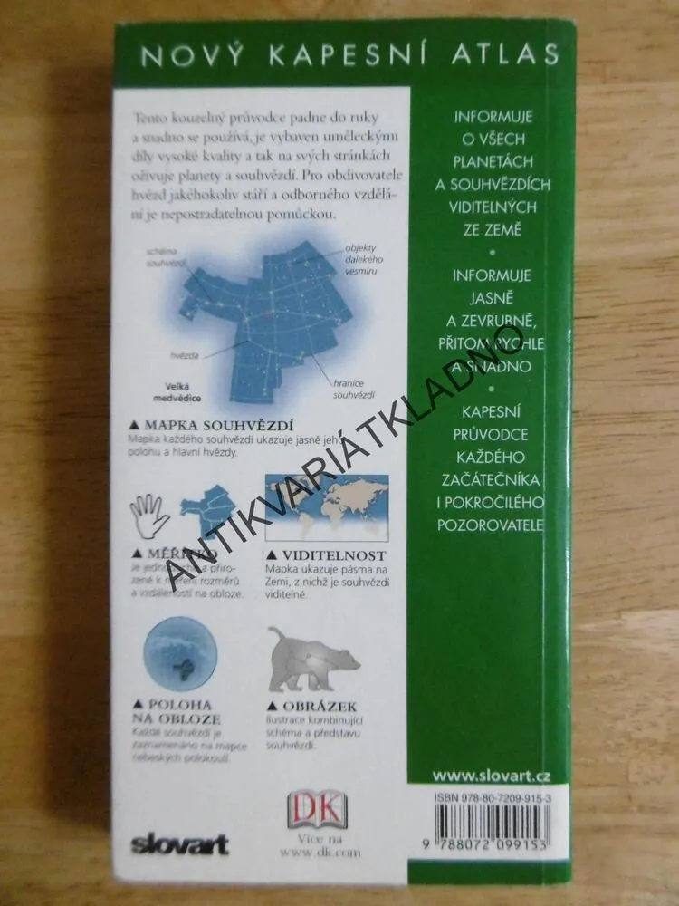 NOČNÍ OBLOHA, NOVÝ KAPESNÍ ATLAS, **an