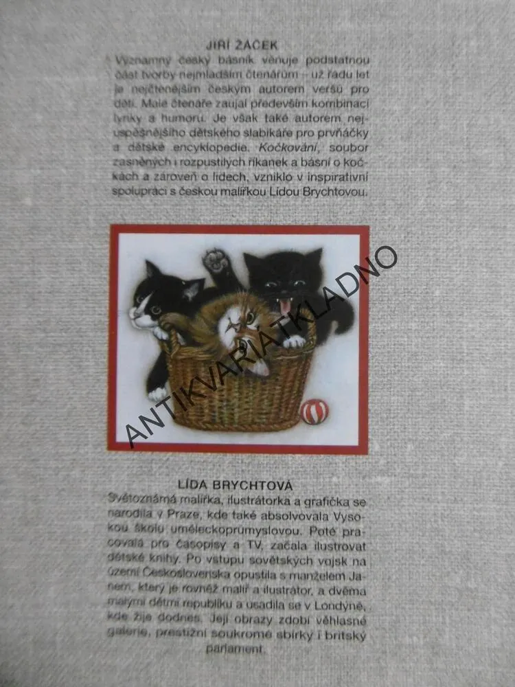 KOČKOVÁNÍ, JIŘÍ ŽÁČEK, LÍDA BRYCHTOVÁ, **an