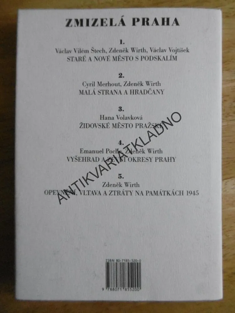 ZMIZELÁ PRAHA 3., HANA VOLAVKOVÁ, **an