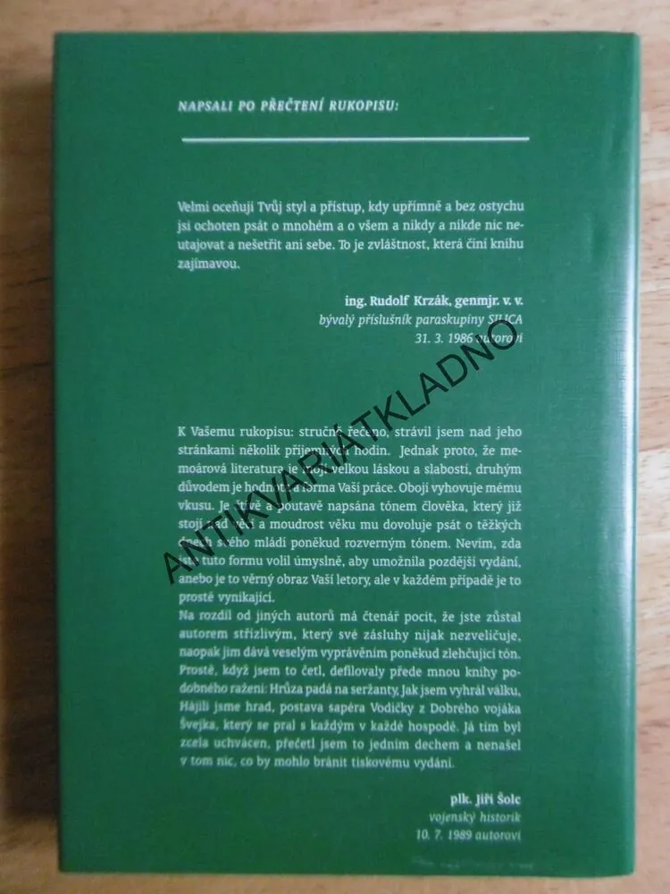 NEBYLI JSME SVATÍ, BLAHOSLAV ZAVADIL, **an