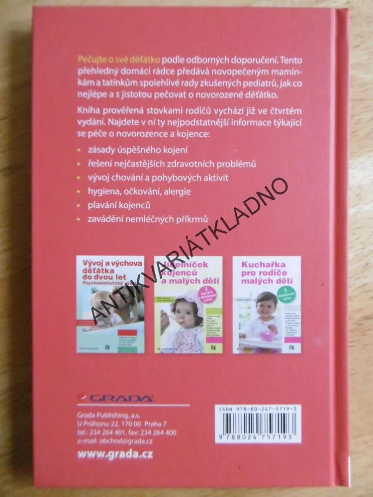 PÉČE O NOVOROZENCE A KOJENCE, MAMINČIN DOMÁCÍ LÉKAŘ, GREGORA, DOKOUPILOVÁ, **an