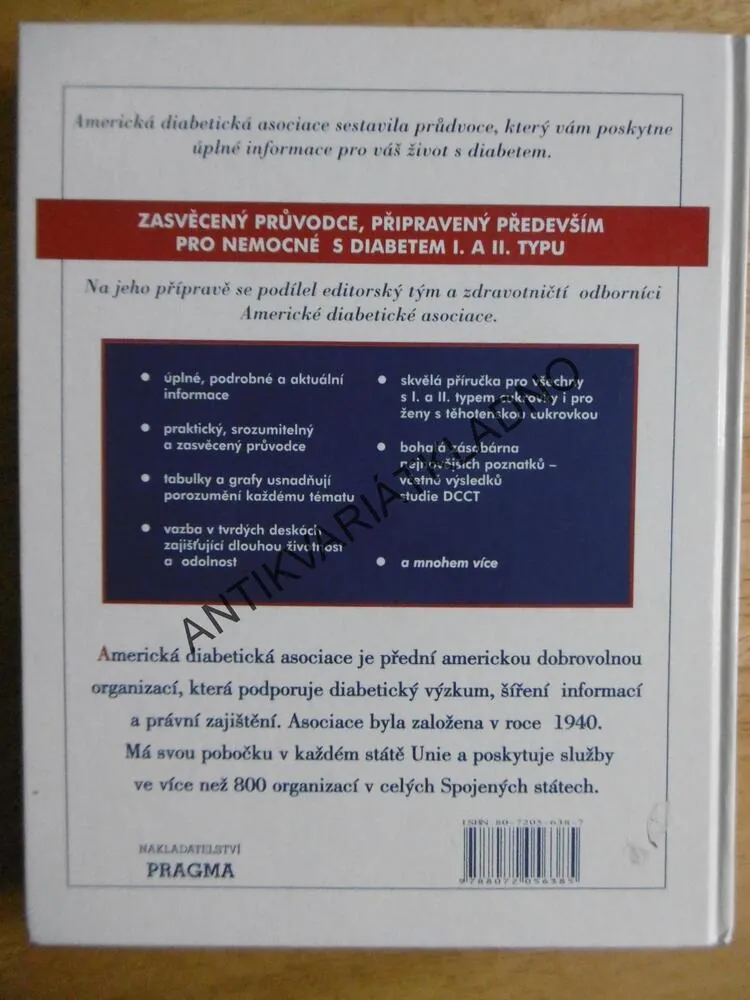 AMERICKÁ DIABETICKÁ ASOCIACE, KOMPLETNÍ PRŮVODCE KAŽDODENNÍM ŽIVOTEM S CUKROVKOU, **an