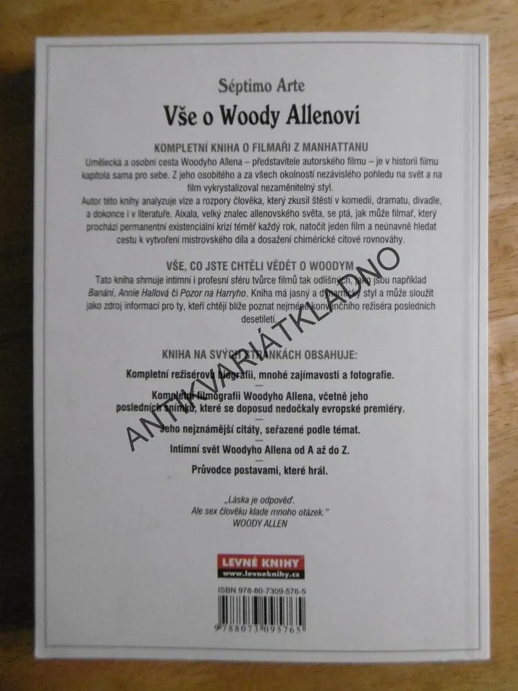 VŠE O WOODY ALLENOVI, WOODY ALLEN, BEZ DVD!!! **an