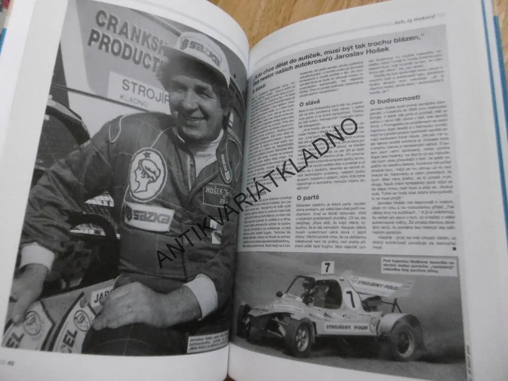 JAROSLAV HOŠEK MODRÁ LEGENDA, AUTOKROSOVÝ JEZDEC, DALIBOR JANDEK, **an