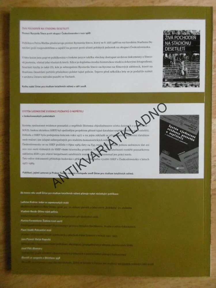 PAMĚŤ A DĚJINY, 03/2008, BEZ CD