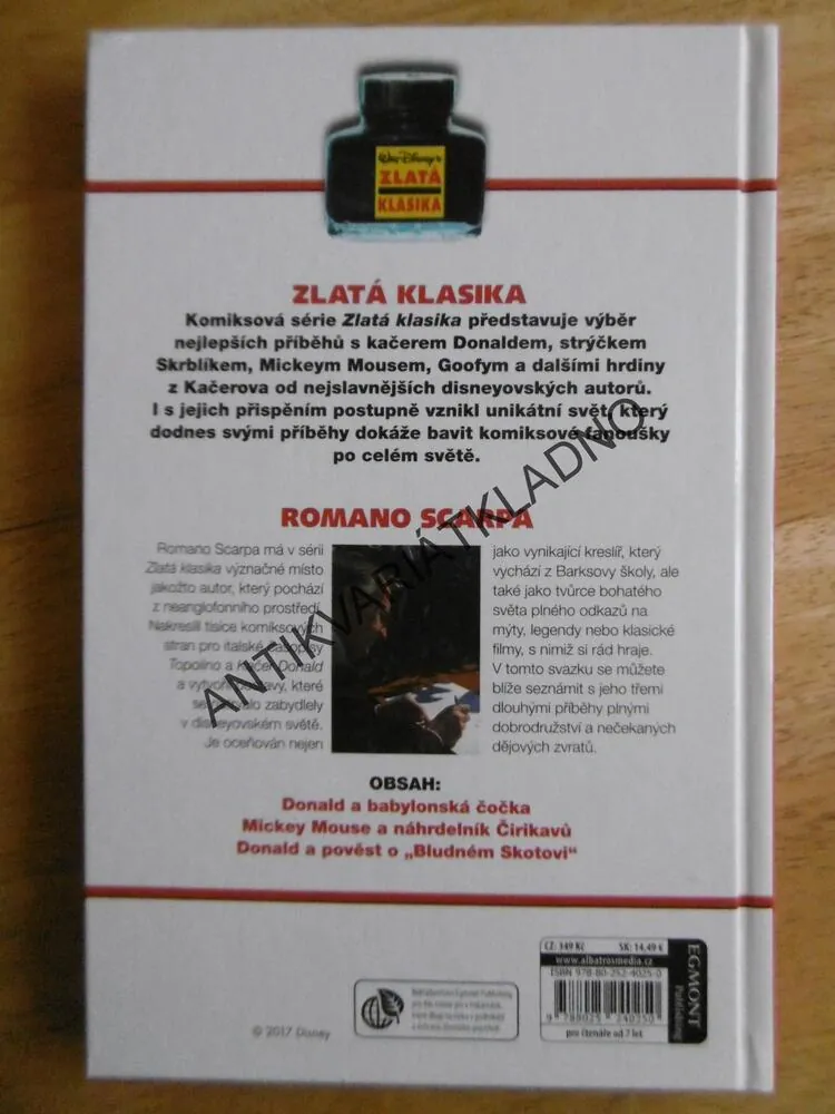 ZLATÁ KLASIKA,2., ROMANO SCARPA, WALT DISNEY, KOMIKS DONALD KAČER, **an