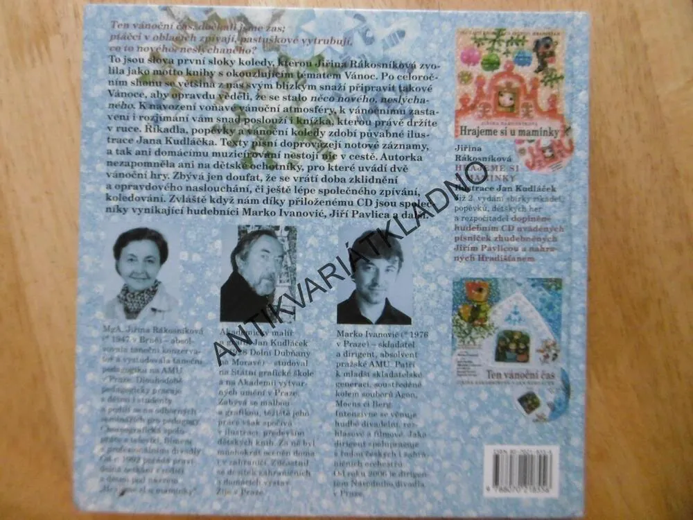 TEN VÁNOČNÍ ČAS, RÁKOSNÍKOVÁ, KUDLÁČEK,VČETNĚ CD, **an