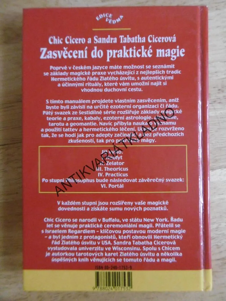ZASVĚCENÍ DO PRAKTICKÉ MAGIE,5., PHILOSOPHUS, CICERO, **an