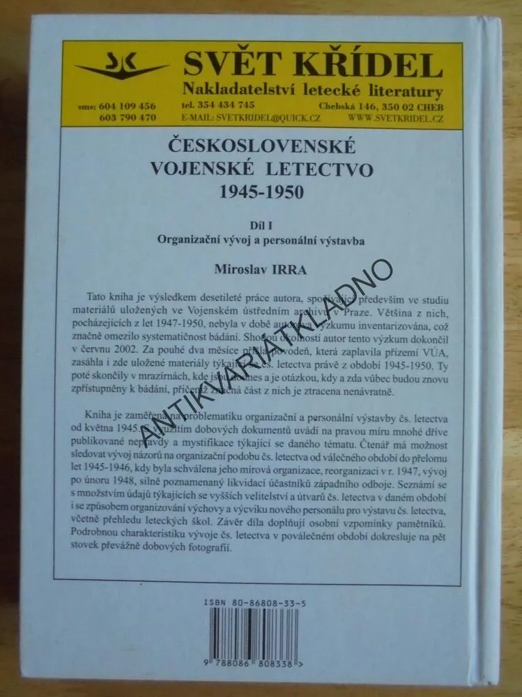 ČESKOSLOVENSKÉ VOJENSKÉ LETECTVO 1945-50, LETECTVÍ