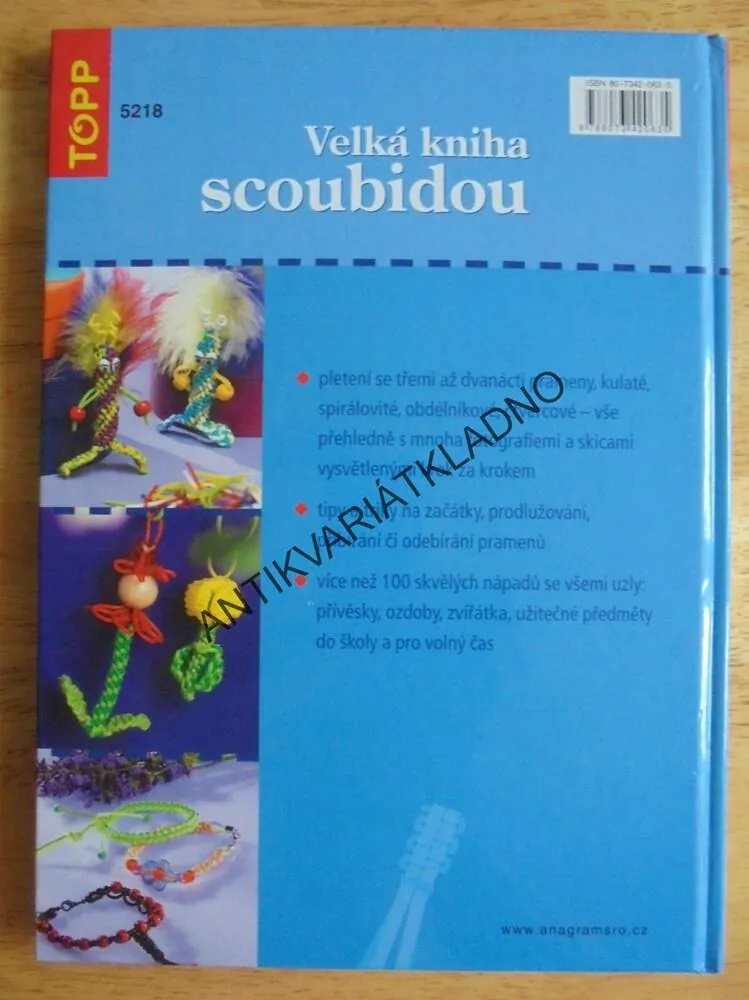 VELKÁ KNIHA SCOUBIDOU, UZLY,TIPY,TRIKY, TOPP HOBBY, **an