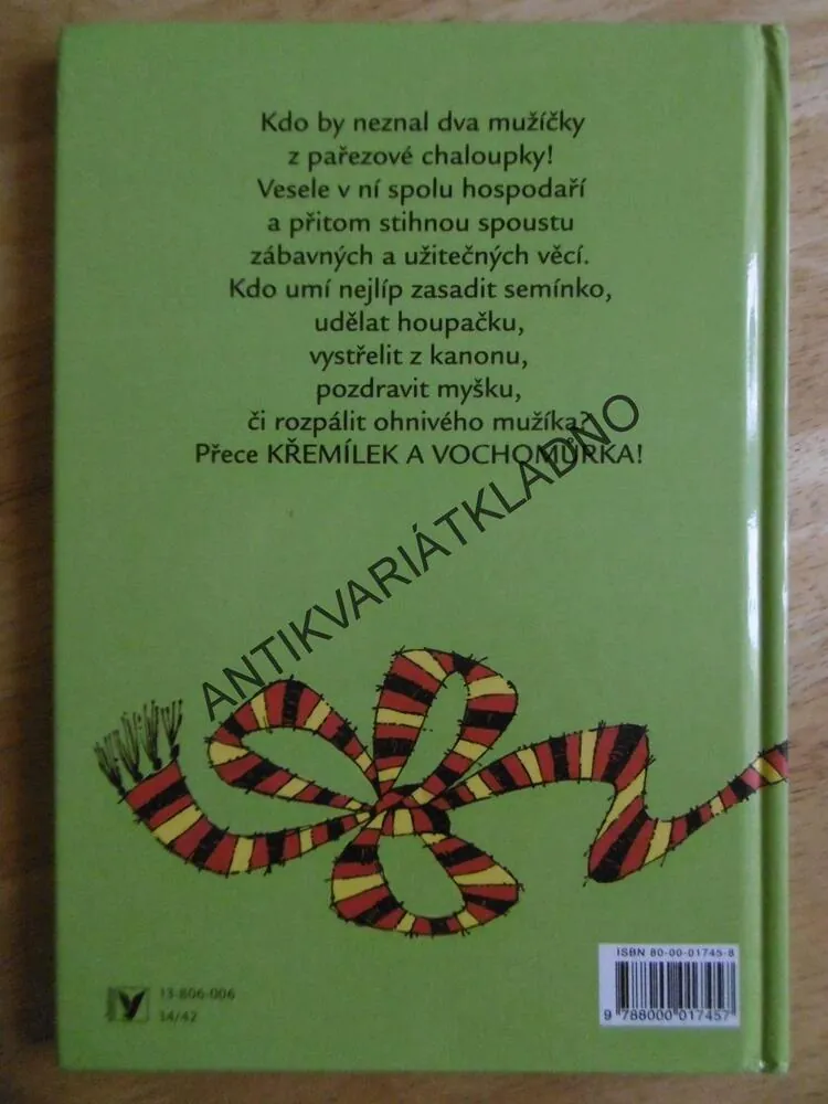 VESELÁ KNÍŽKA KŘEMÍLKA A VOCHOMŮRKY, KŘEMÍLEK,VOCHOMŮRKA,ČTVRTEK,SMETANA, VEČERNÍČEK, **an