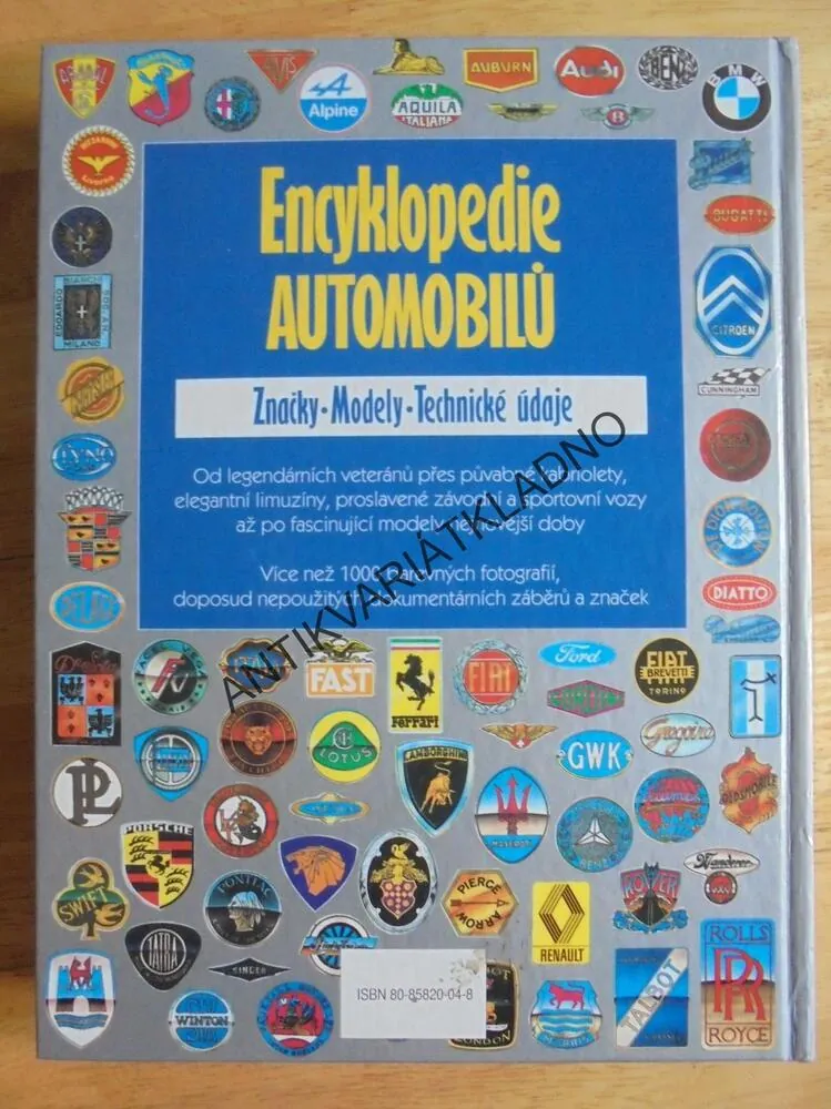 ENCYKLOPEDIE AUTOMOBILŮ, ZNAČKY,MODELY,TECH. ÚDAJE, **an