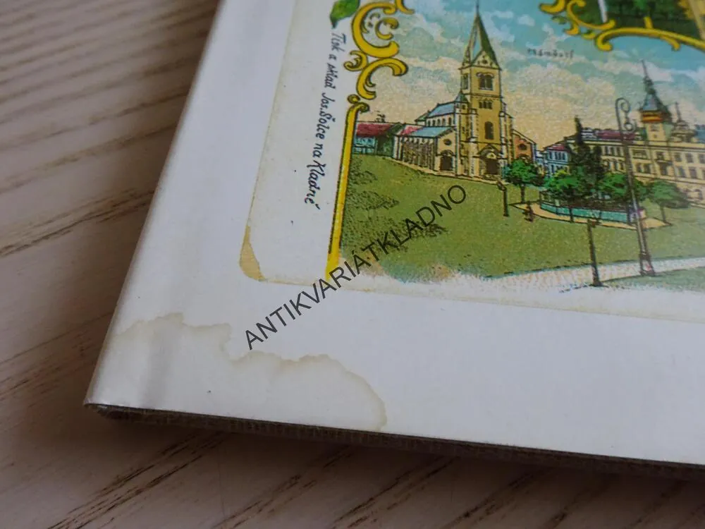 POZDRAV Z KLADNA,KLADNO V PROMĚNÁCH ČASU, STARÉ POHLEDNICE, KLADNO,1996, **an