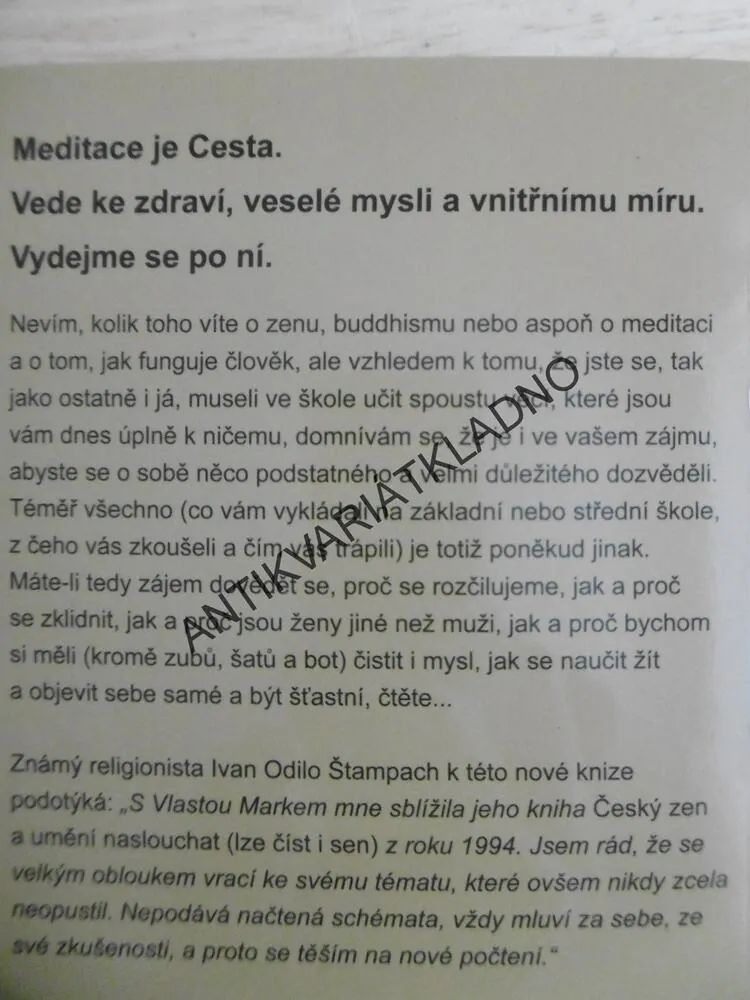 ZEN PRO KAŽDÉHO, CHVÁLA PŘÍTOMNOSTI, VLASTIMIL MAREK, **an