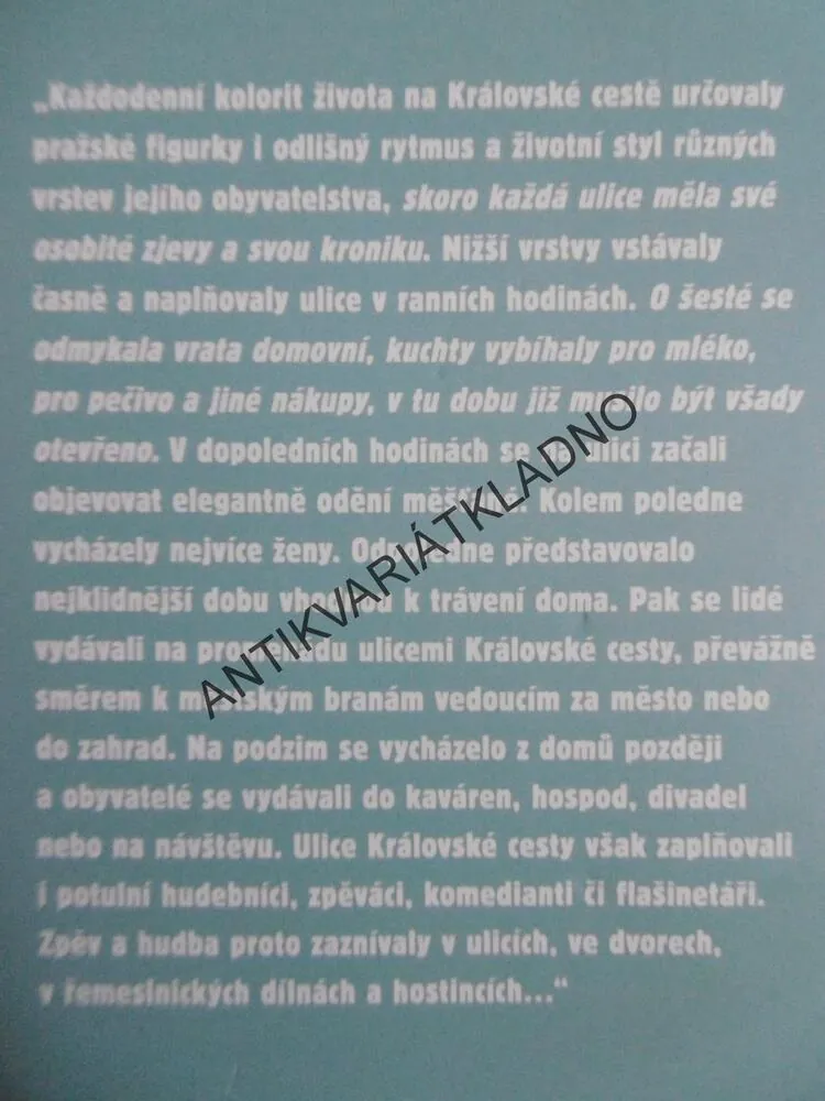 KRÁLOVSKÁ CESTA, BARBORA PŮTOVÁ,  **an