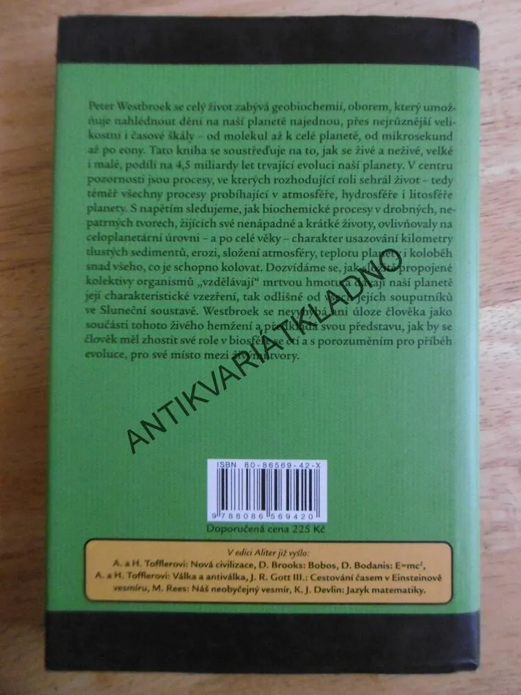 ŽIVOT JAKO GEOLOGICKÁ SÍLA, PETER WESTBROEK, AUTOGRAM VÁCLAV CÍLEK