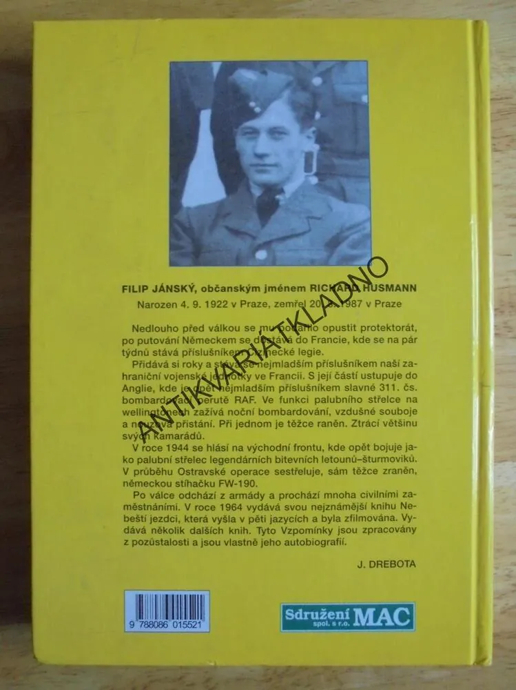 VZPOMÍNKY NEBESKÉHO JEZDCE, JÁNSKÝ, LETECTVÍ