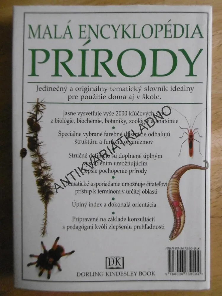 MALÁ ENCKLOPEDIA  PRÍRODY, SLOVENSKY, 2000 KLÍČOVÝCH SLOV, DAVID BURNIE, **an