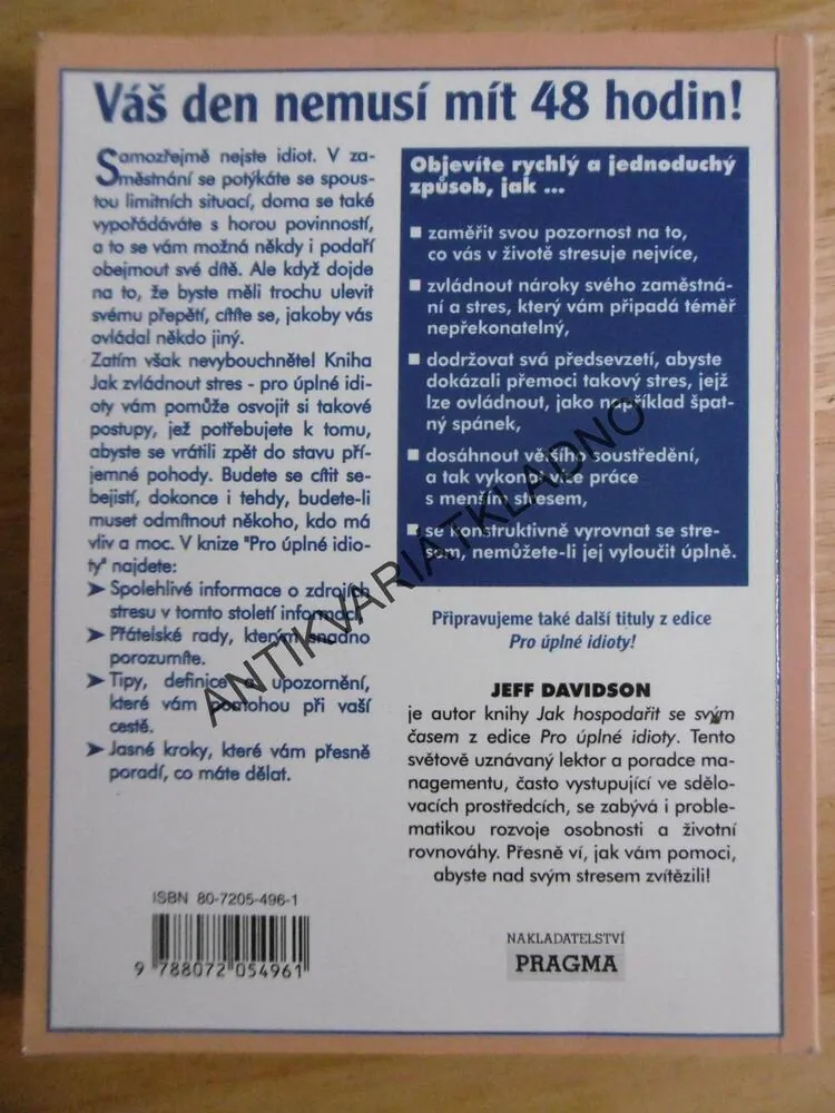 JAK ZVLÁDNOUT STRES, JEFF DAVIDSON **an