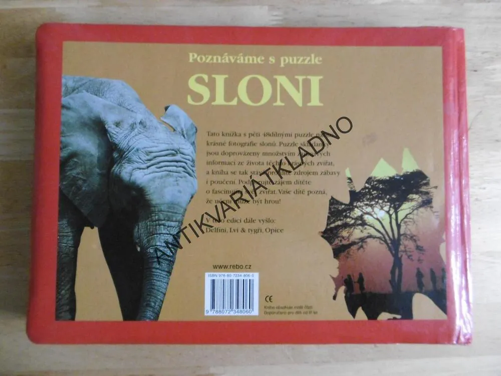 SLONI, POZNÁVÁME S PUZZLE, **an