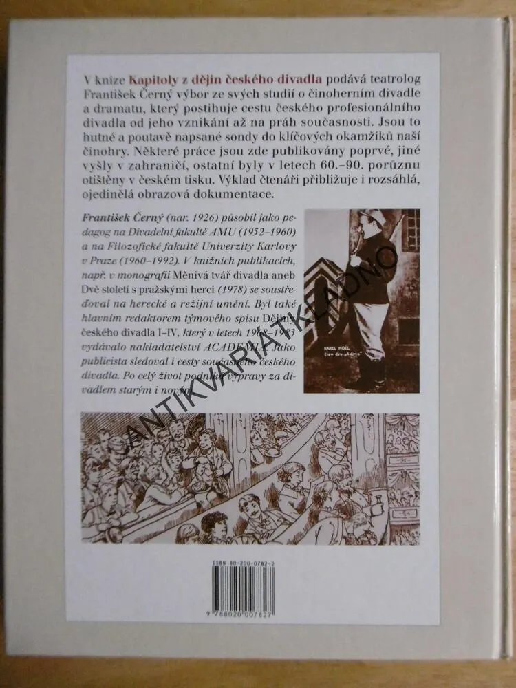 KAPITOLY Z DĚJIN ČESKÉHO DIVADLA, FRANTIŠEK ČERNÝ,2000