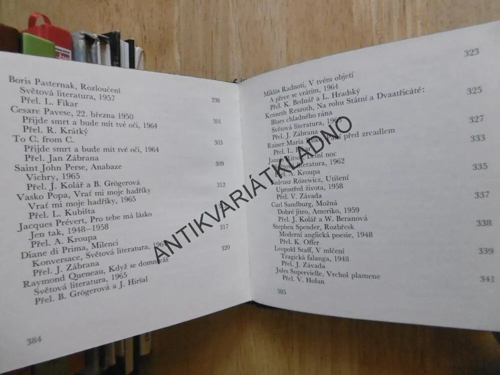 STO TVÁŘÍ LÁSKY, ANTOLOGIE MILOSTNÉ LYRIKY ČTYŘ TISÍCILETÍ, 1968, **an