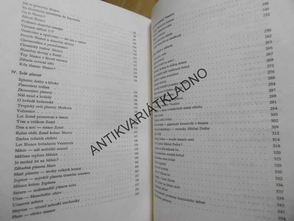 POHLEDY DO NEBE, HUBERT SLOUKA, ASTRONOMIE, **an
