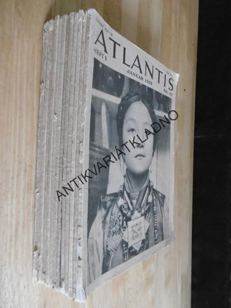 ATLANTIS, 1-12/1932, NĚMECKY, ČASOPIS , CESTOPIS
