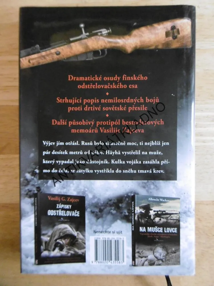 BÍLÁ SMRT, PETRI SARJANEN, ODSTŘELOVAČ ZIMNÍ VÁLKY, SIMA HÄYHÄO, **an