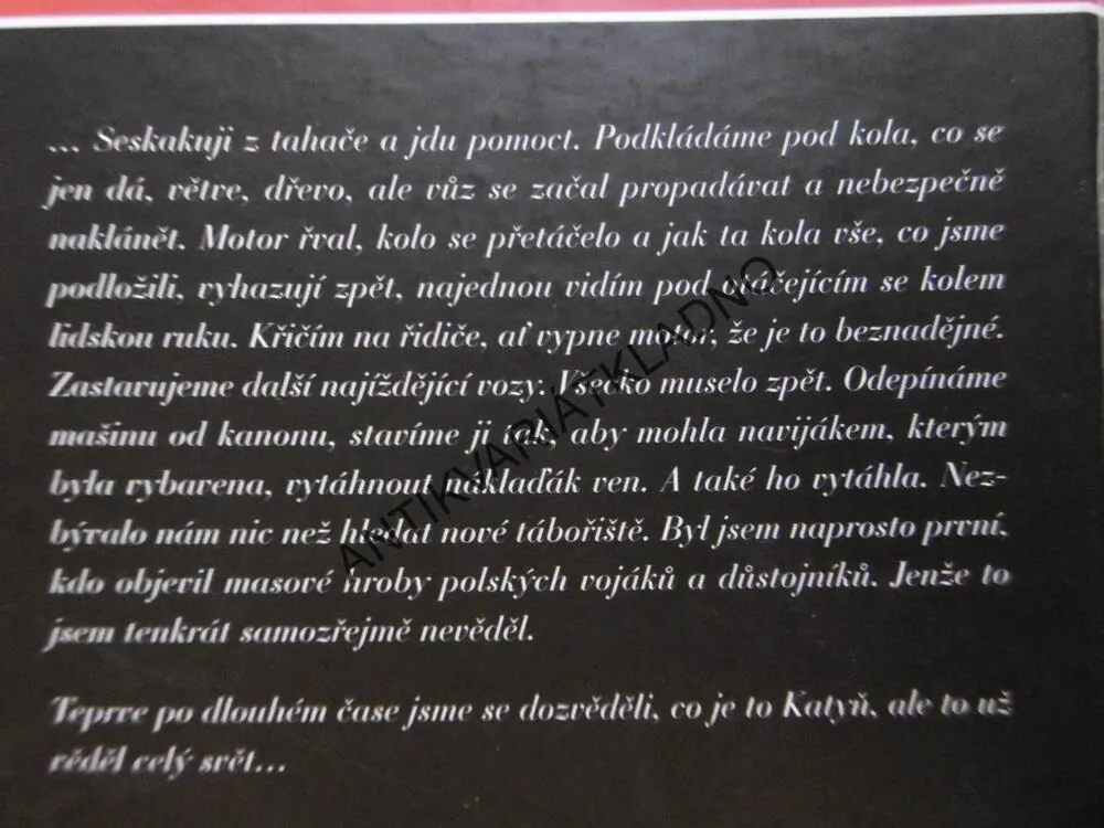 OBJEVIL JSEM KATYŇ, JAN GOMOLA, **an
