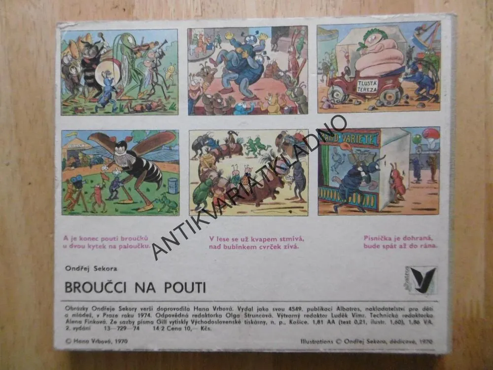 BROUČCI NA POUTI, ONDŘEJ SEKORA, 1974, LEPORELO, **an