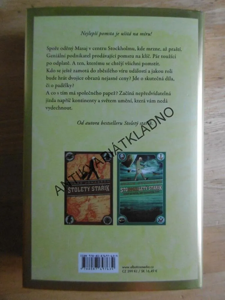 SLADKÁ POMSTA, JONAS JONASSON, **an