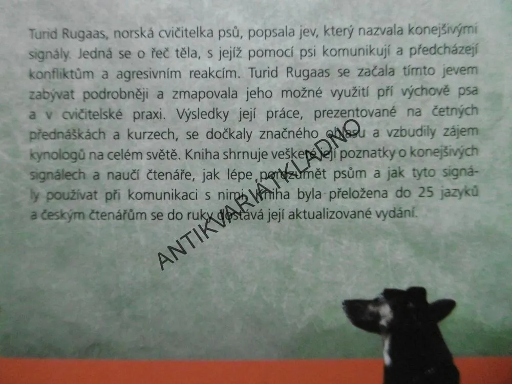 KONEJŠIVÉ SIGNÁLY, NA JEDNÉ VLNĚ SE PSEM, TURID RUGAAS, **an