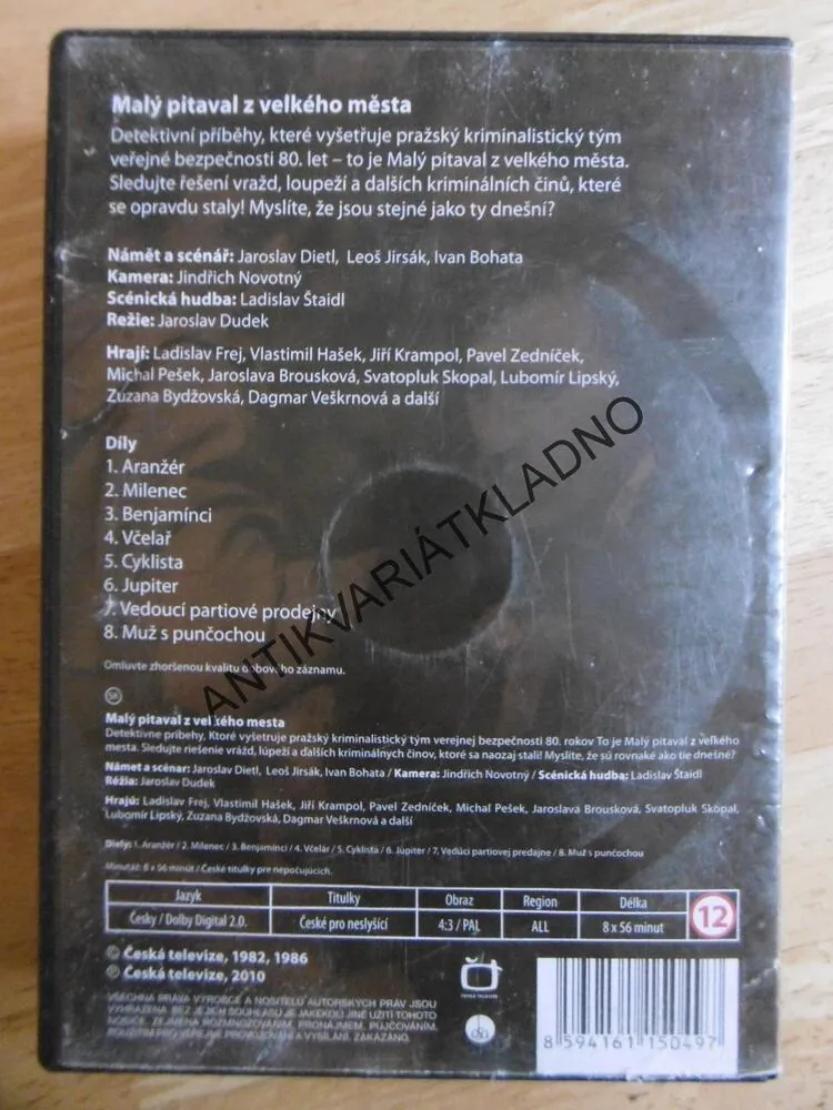 MALÝ PITAVAL Z VELKÉMO MĚSTA 1-8, DVD FILM