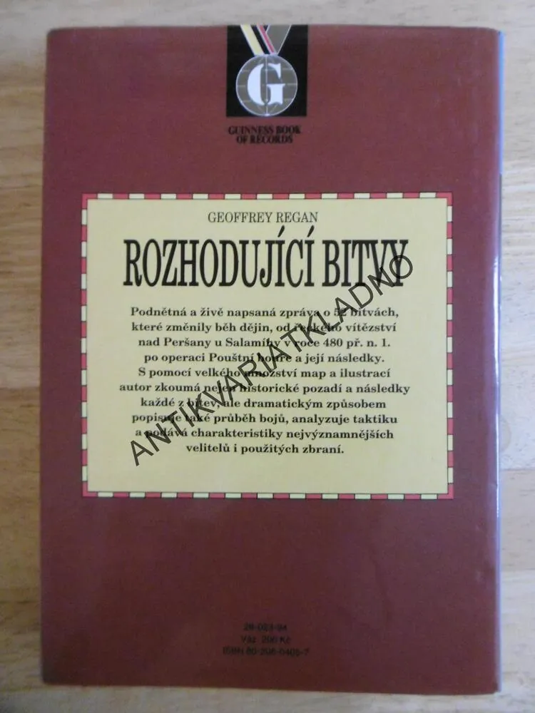 ROZHODUJÍCÍ BITVY, GEOFFREY REGAN, **an