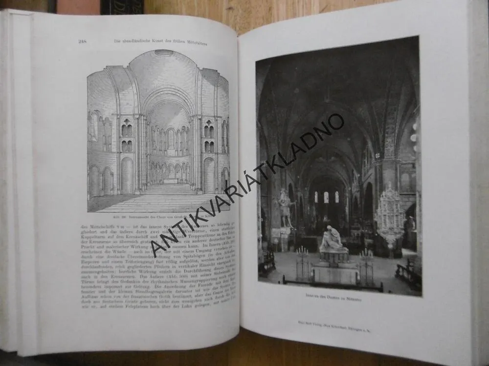 STŘEDOVĚKÉ UMĚNÍ, NĚMECKY, 1923, LITOGRAFIE