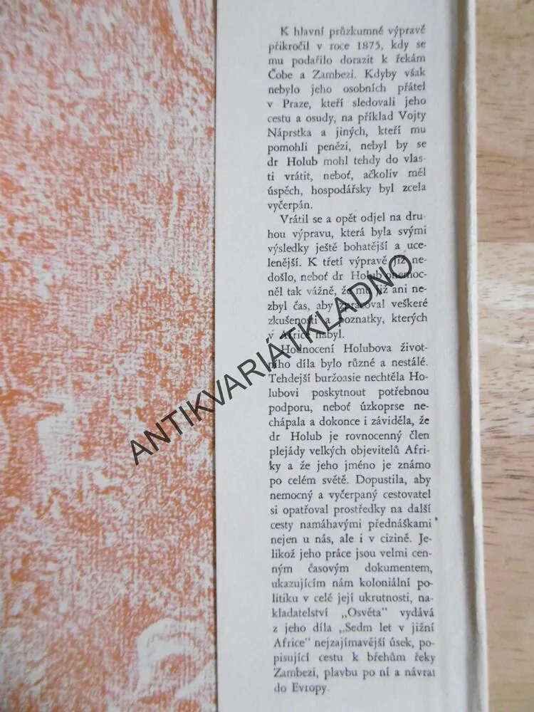 VELKÉ DOBRODRUŽSTVÍ, EMIL HOLUB, CESTA PO ZAMBEZI