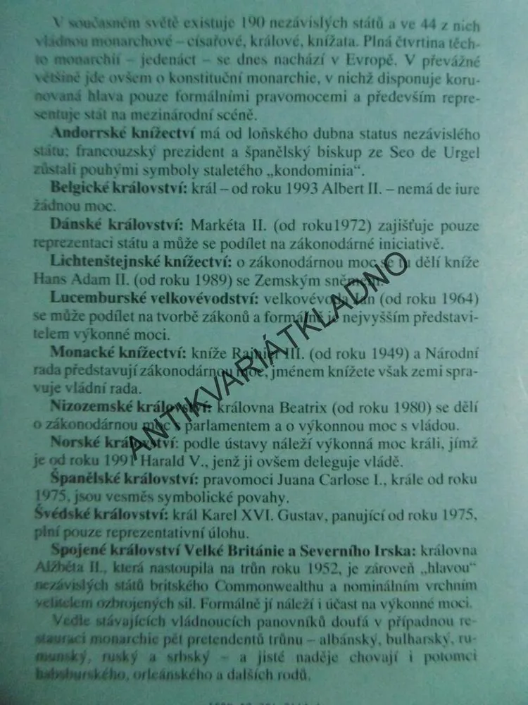 POSLEDNÍ KRÁLOVÉ EVROPY, PIERRE MIQUEL, **an
