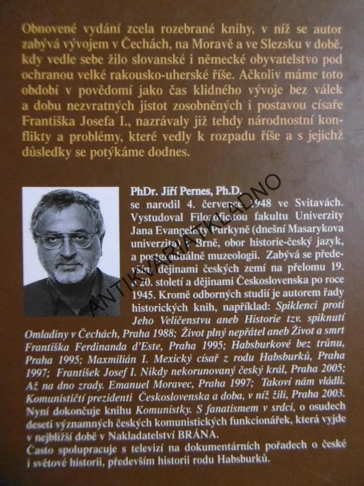 POD HABSBURSKÝM ORLEM, JIŘÍ PERNES, **an
