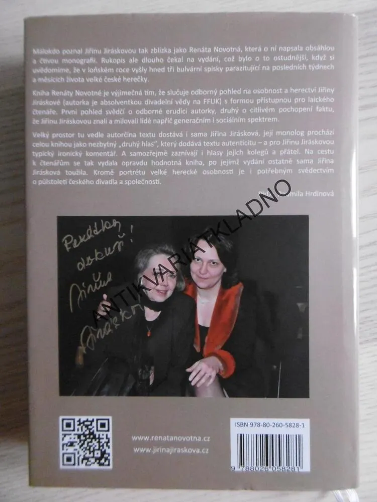 JIŘINA JIRÁSKOVÁ, HVĚZDOU Z VLASTNÍ VŮLE, RENÁTA NOVOTNÁ, **an