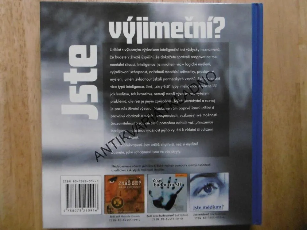 JSTE VÝJIMEČNÍ?, INTELIGENCE, CLAIRE GORDONOVÁ,, **an