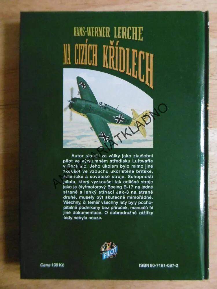 NA CIZÍCH KŘÍDLECH, HANS-WERNER LERCHE, LETECTVÍ, **an