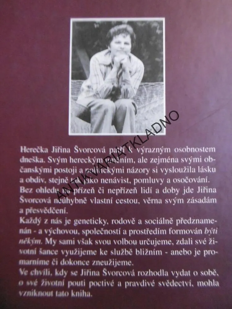 BÝTI ŠVORCOVOU, JIŘINA ŠVORCOVÁ,, **an