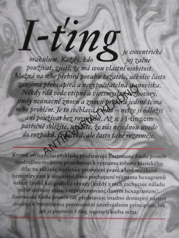 I-ŤING, ILUSTROVANÁ KNIHA PROMĚN, R.L. WING,