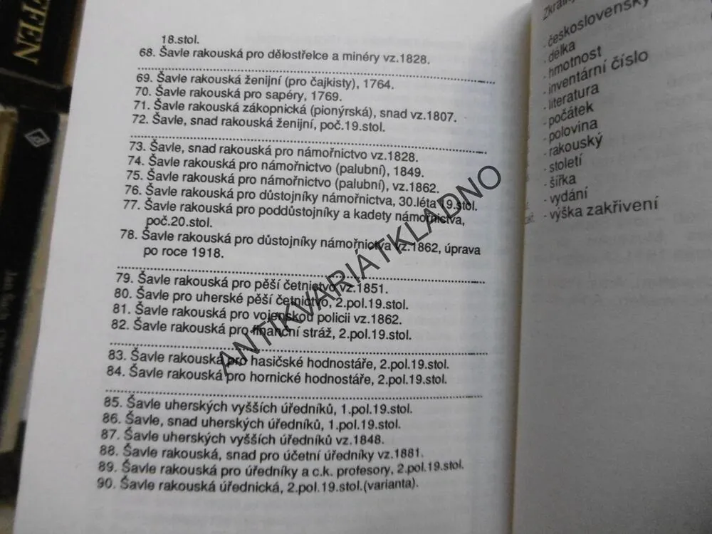 CHLADNÉ ZBRANĚ, ŠAVLE HABSBURSKÉ MONARCHIE 16.-20. STOL., PETR KONOPISKÝ, PETR MOUDRÝ