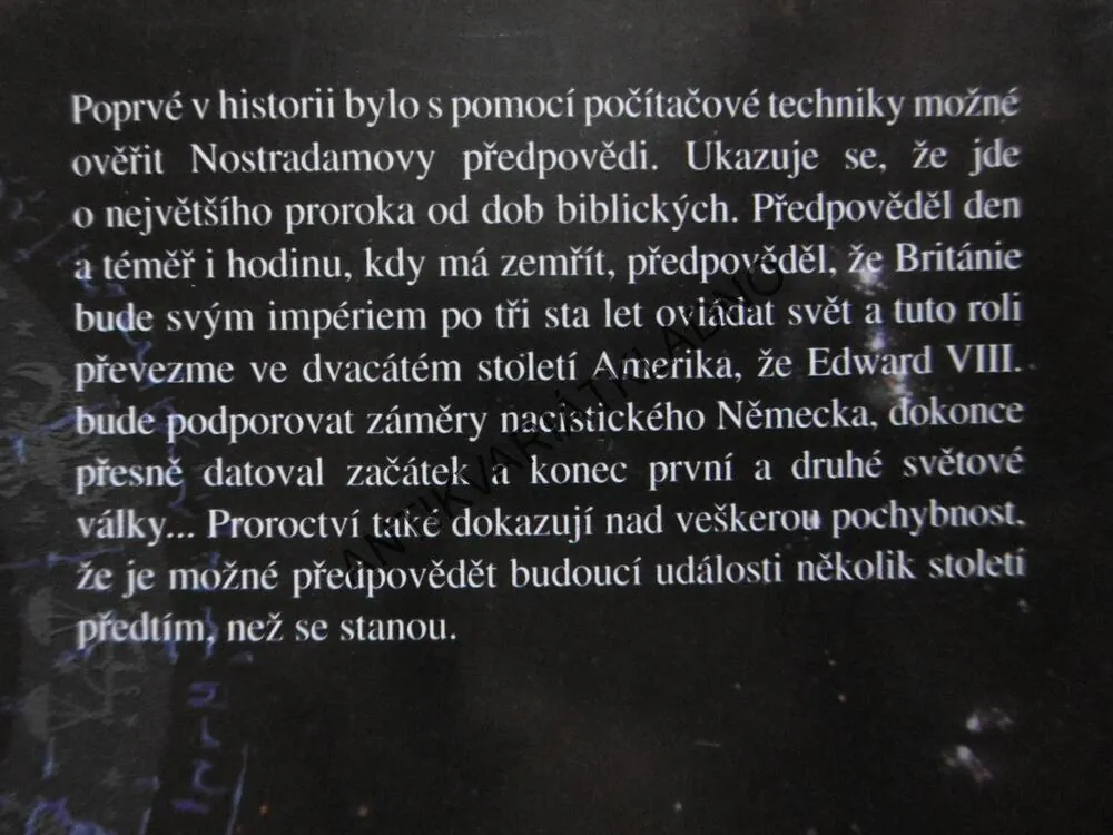 NOSTRADAMUS: PŘIJDE KONEC SVĚTA?!, DAVID OVASON, **an