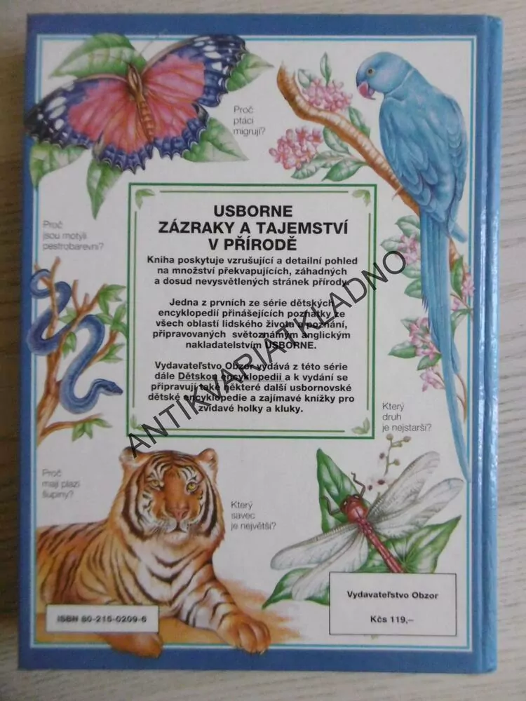 ZÁZRAKY A TAJEMSTVÍ V PŘÍRODĚ, USBORNE, **an
