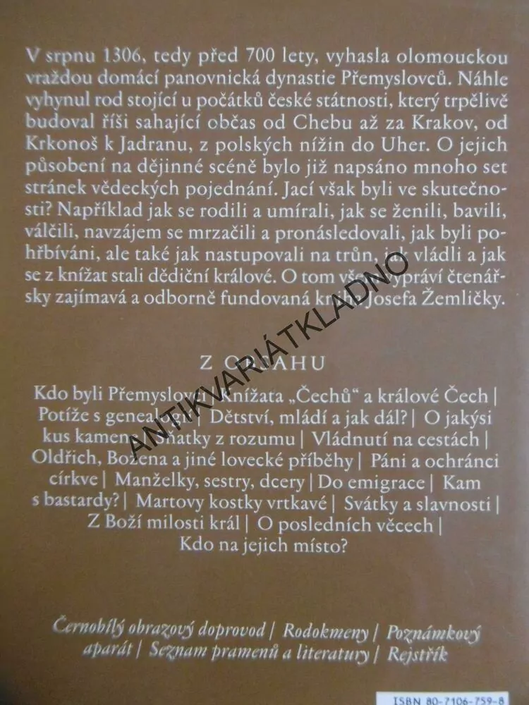 PŘEMYSLOVCI JAK ŽILI, VLÁDLI, UMÍRALI, JOSEF ŽEMLIČKA,