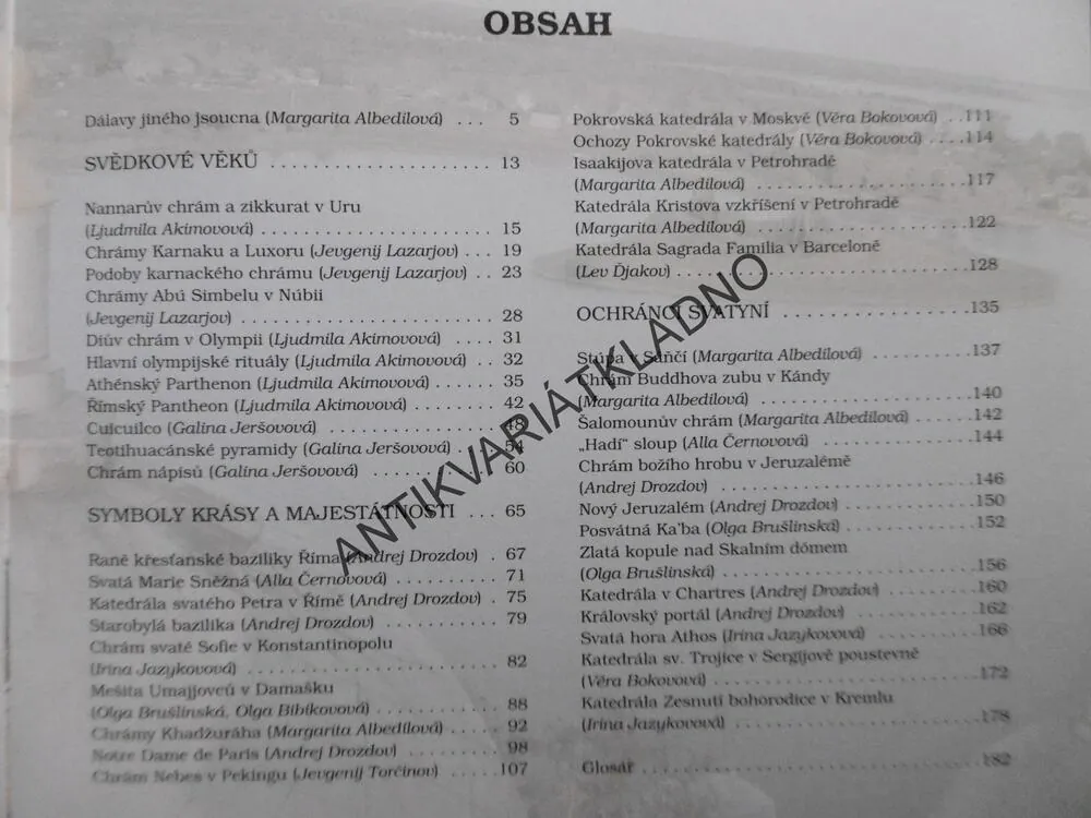 CHRÁMY A KLÁŠTERY, NEJKRÁSNĚJŠÍ A NEJZAJÍMAVĚJŠÍ, **an