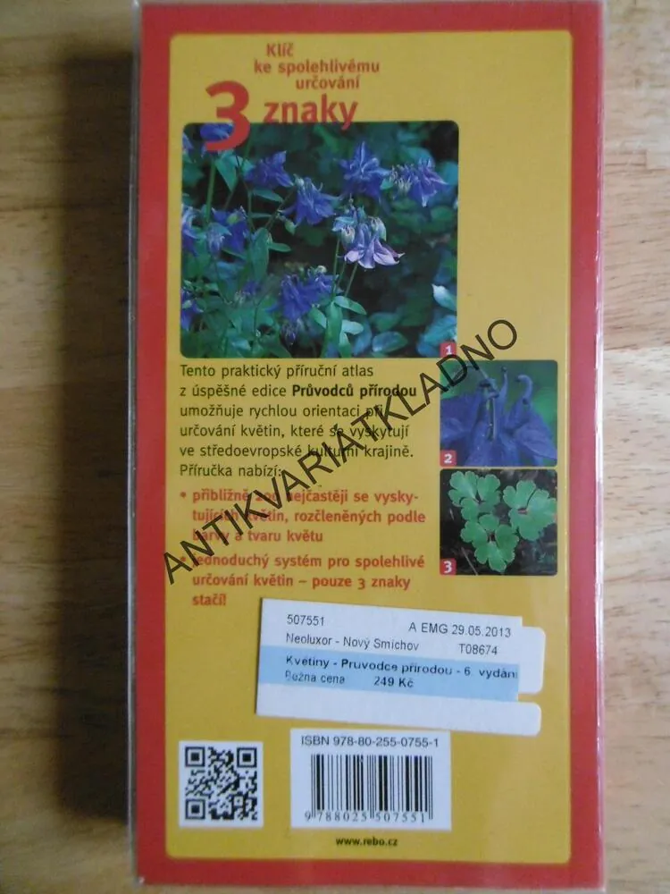 KVĚTINY, PRŮVODCE PŘÍRODOU, URČOVÁNÍ PODLE 3 ZNAKŮ, SEIDEL, HERBÁŘ
